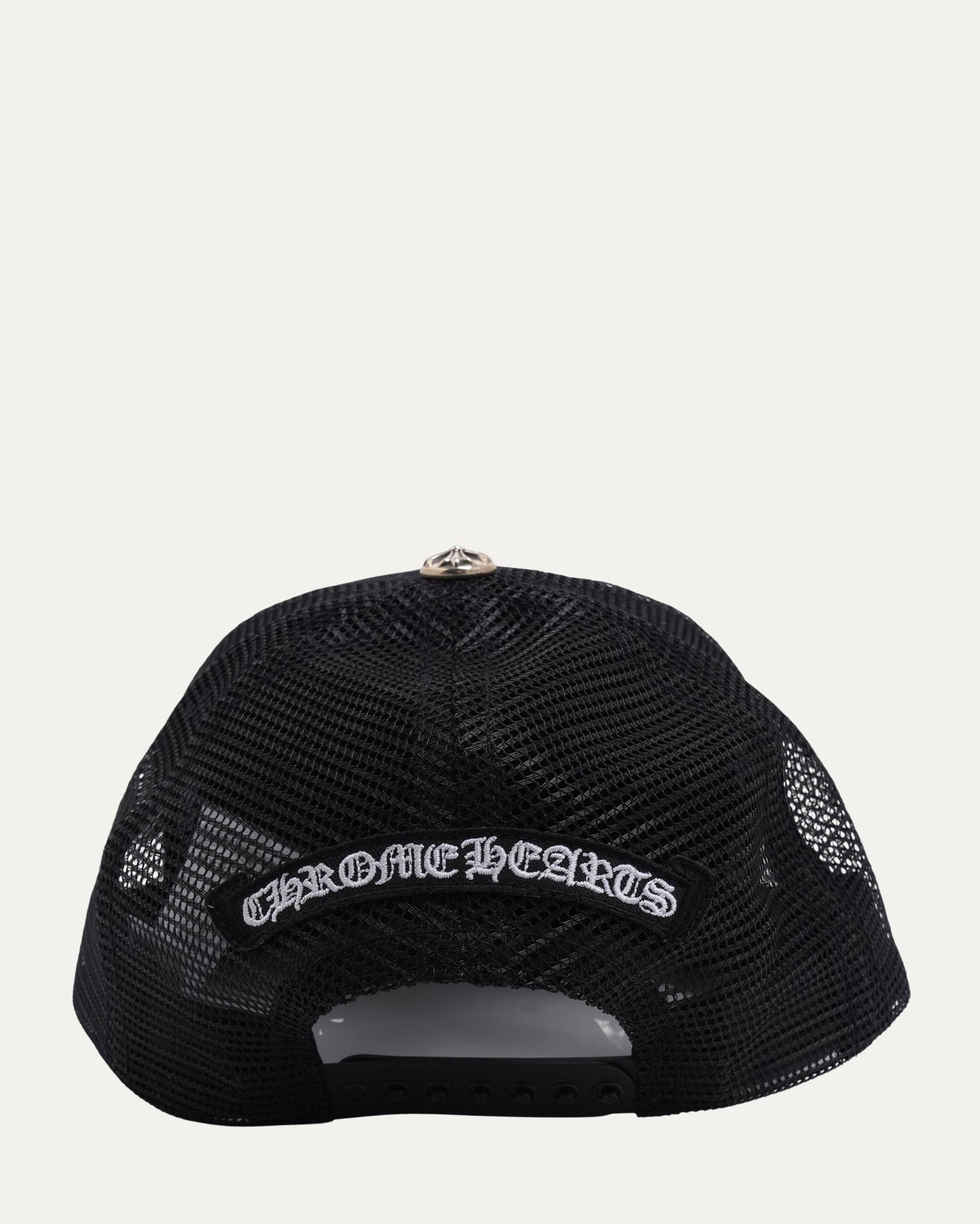 Pony Hair Cemetery Cross Patch Trucker Hat