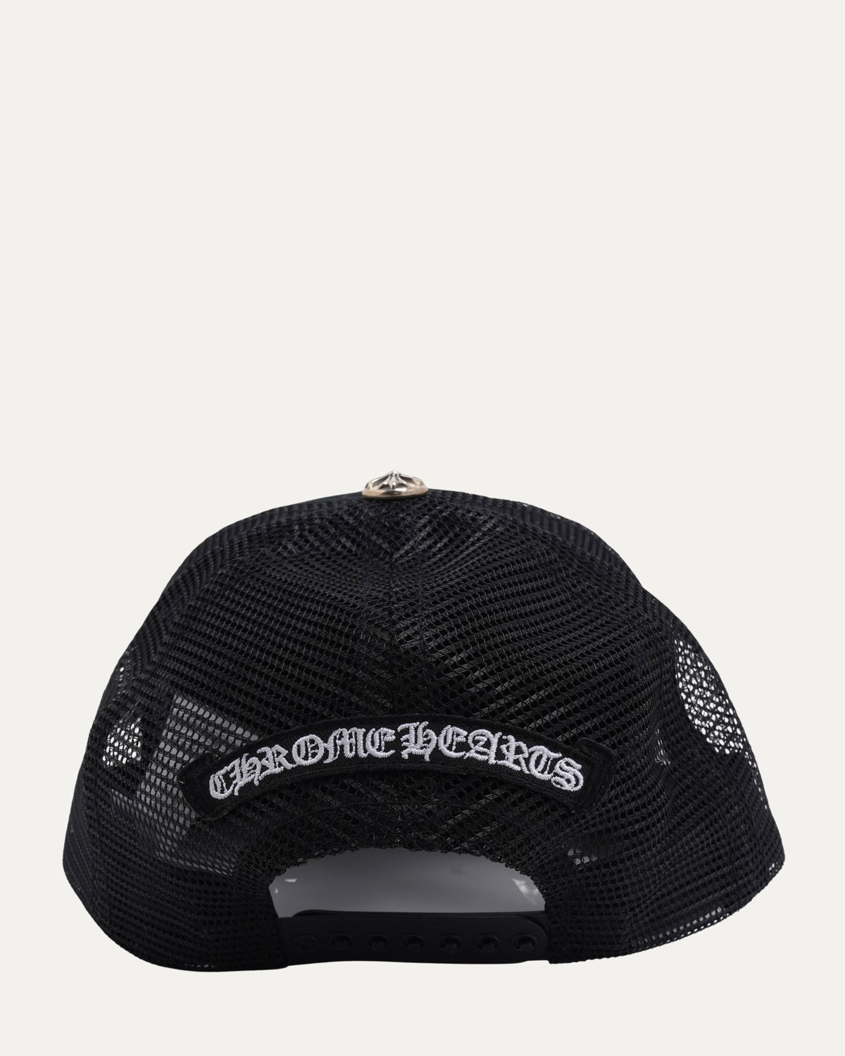 Pony Hair Cemetery Cross Patch Trucker Hat