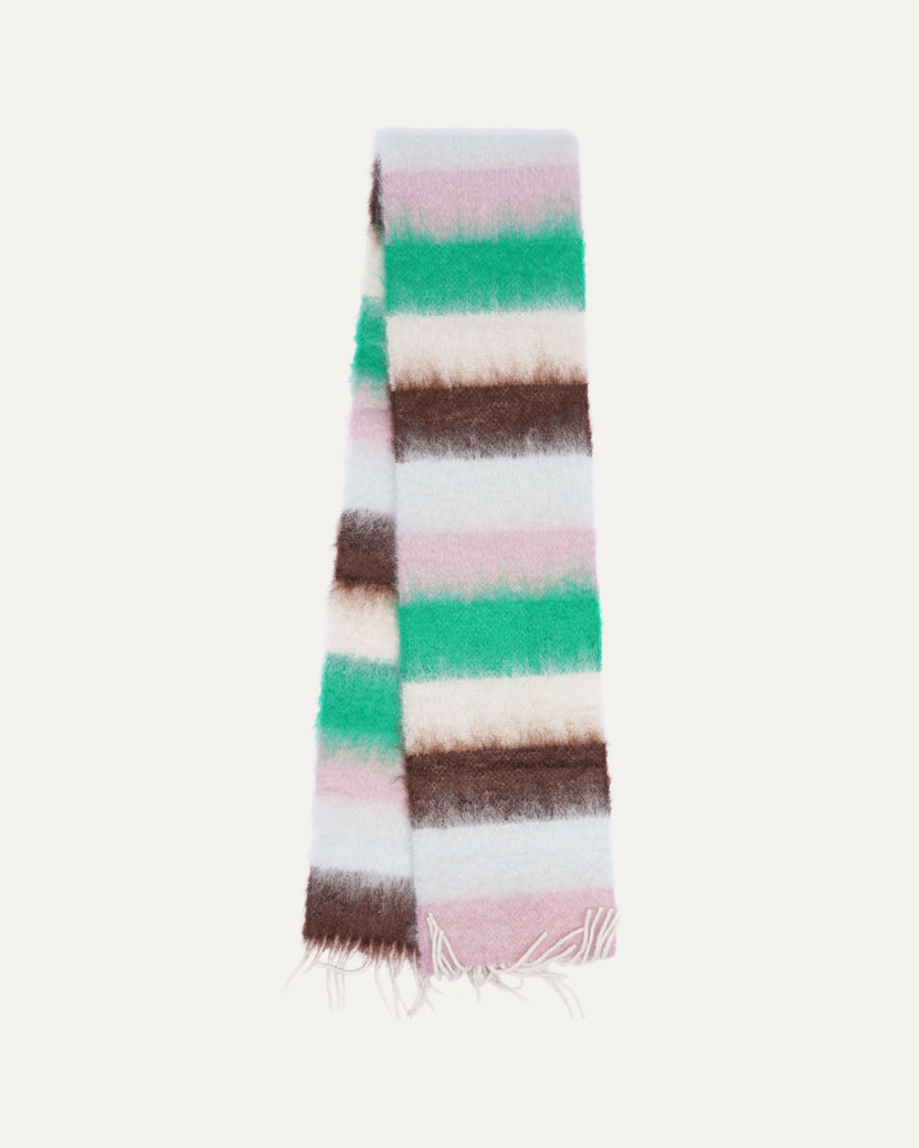 Mohair Striped Scarf