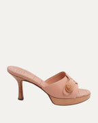 Clasp Heeled Sandal