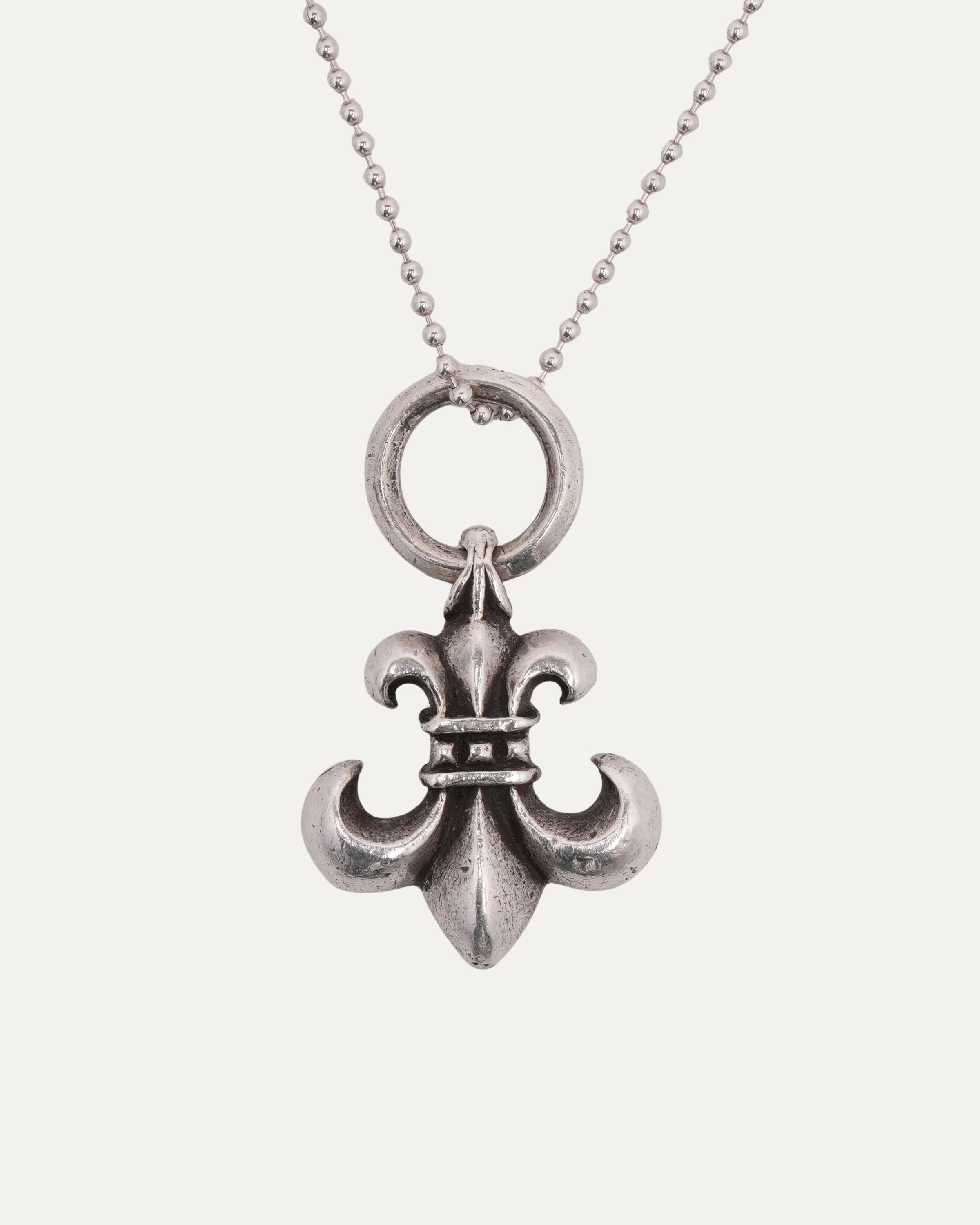Chrome Hearts Fleur De Lis Pendant w/ Ball Chain – Justin Reed
