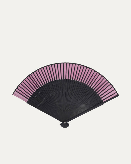 Diamond Cross Embellished Ebony Wood Folding Fan