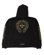 Camouflage Cemetery Cross Zip Up Hoodie