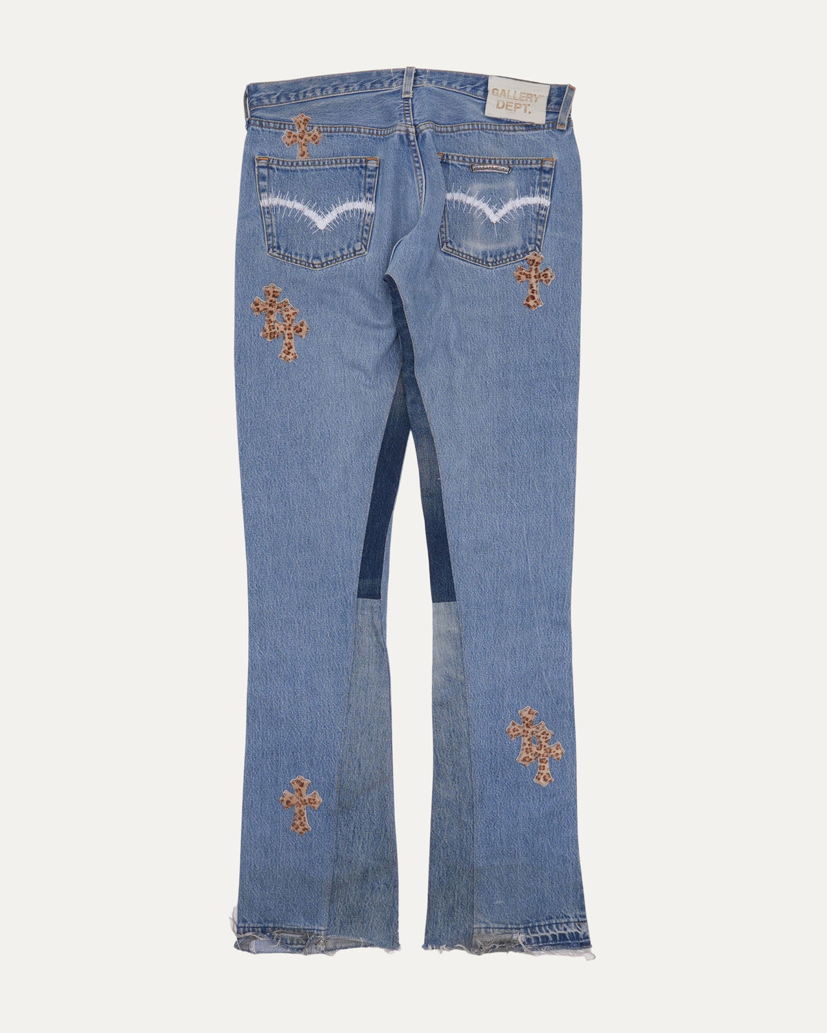 Levi's 501 Gallery Dept. Flared Cross Patch Jeans