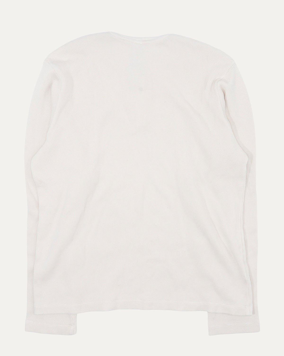 Embroidered Henley Thermal Shirt