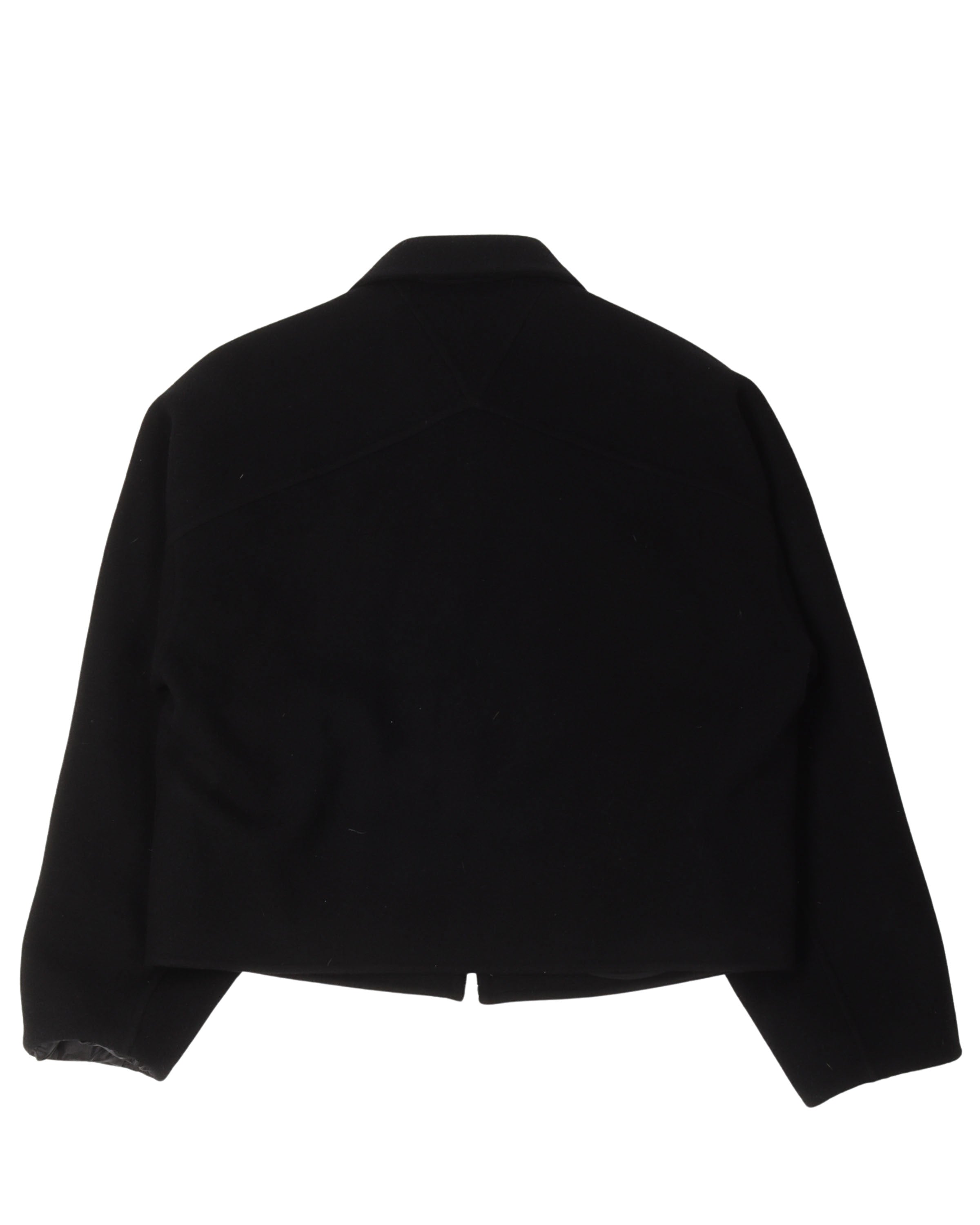 Cropped Wool-Cashmere Blend Jacket
