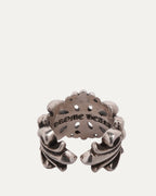 Double Floral Cross Ring