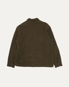 Quilted Linen-Wool Blend Work Dog Shirt