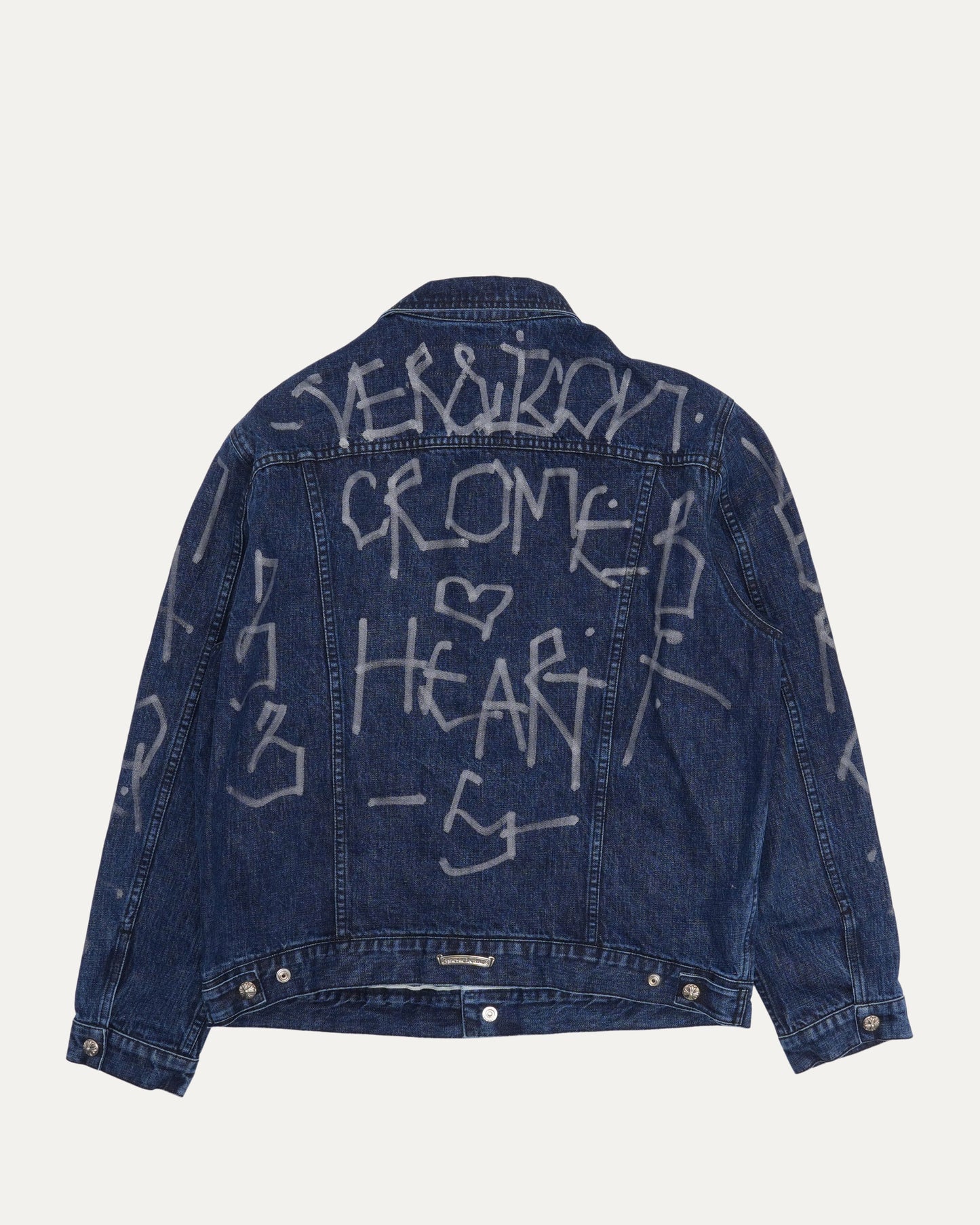 Retna Tagged Motorbreath Denim Trucker Jacket