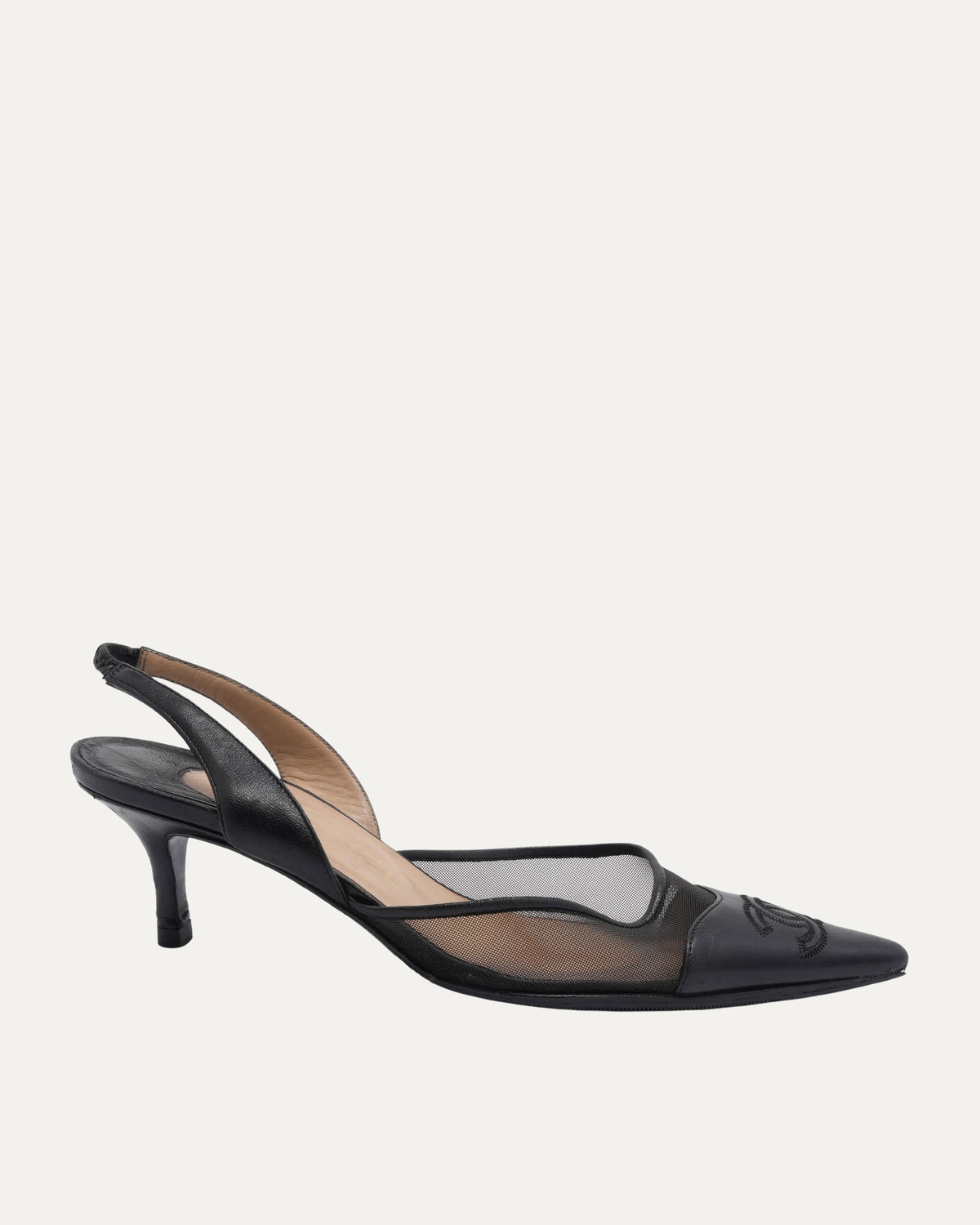 Mesh Logo Heels