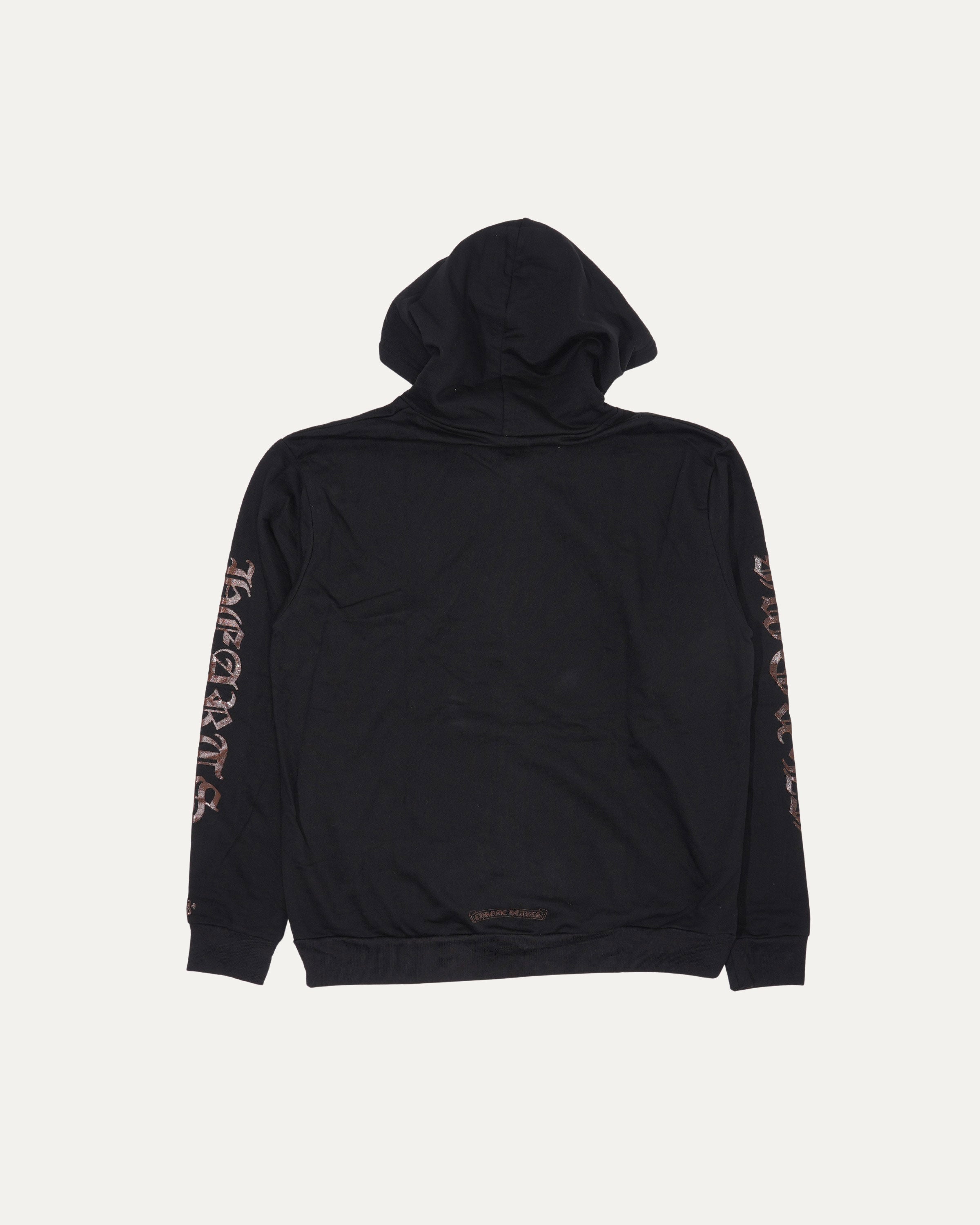 Online Exclusive Glitter Print Horseshoe Logo Hoodie