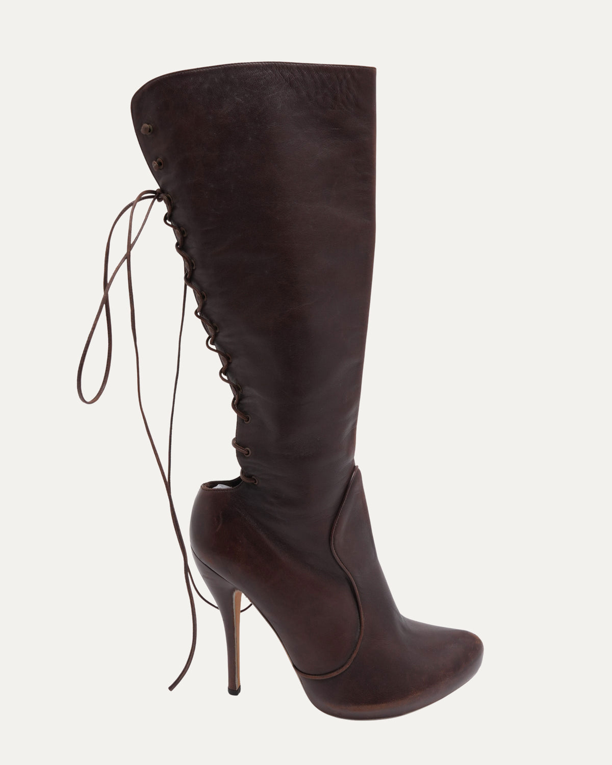 FW 2002 Vintage Corset-Back Boots