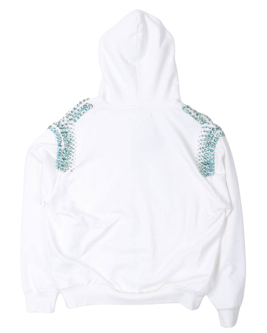 Runway Crystal Zip Up Hoodie