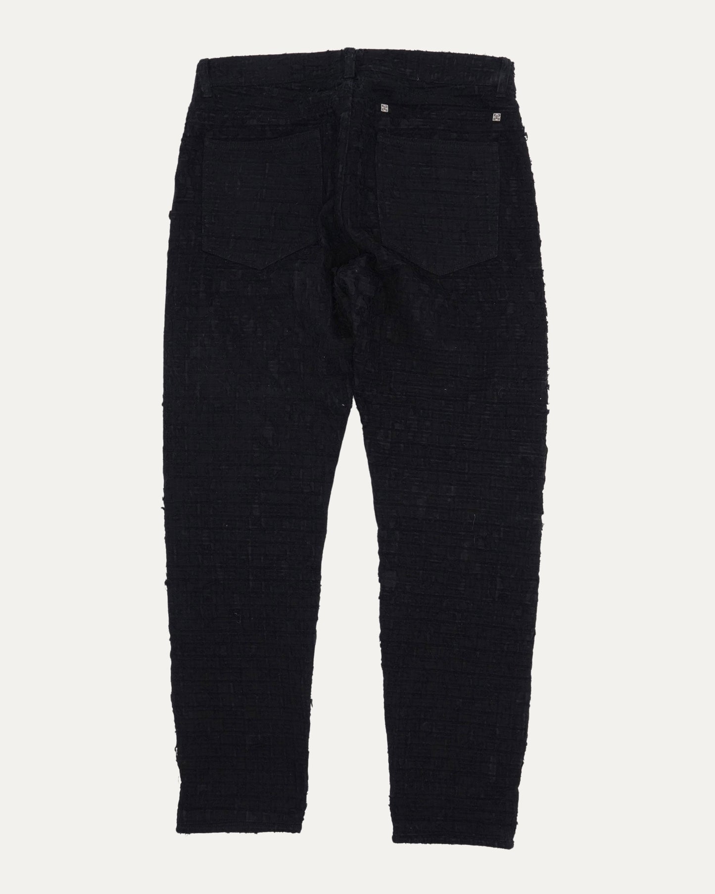 Boro Repair Zipper Jeans
