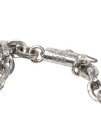 18K White Gold Paper Chain Bracelet