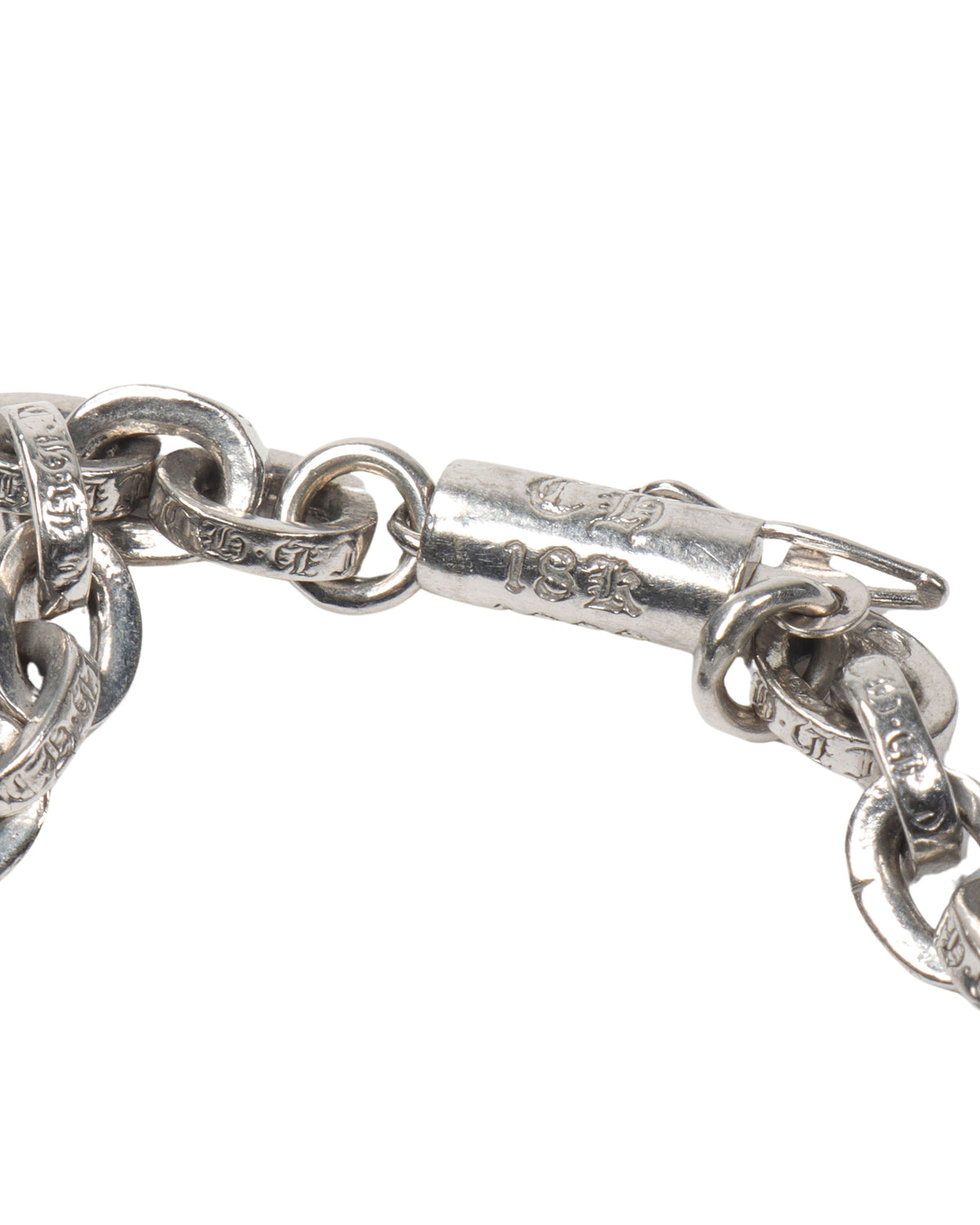 18K White Gold Paper Chain Bracelet