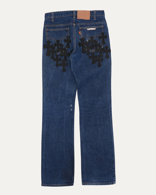 Levi's 517 Orange Tab Cross Patch Jeans
