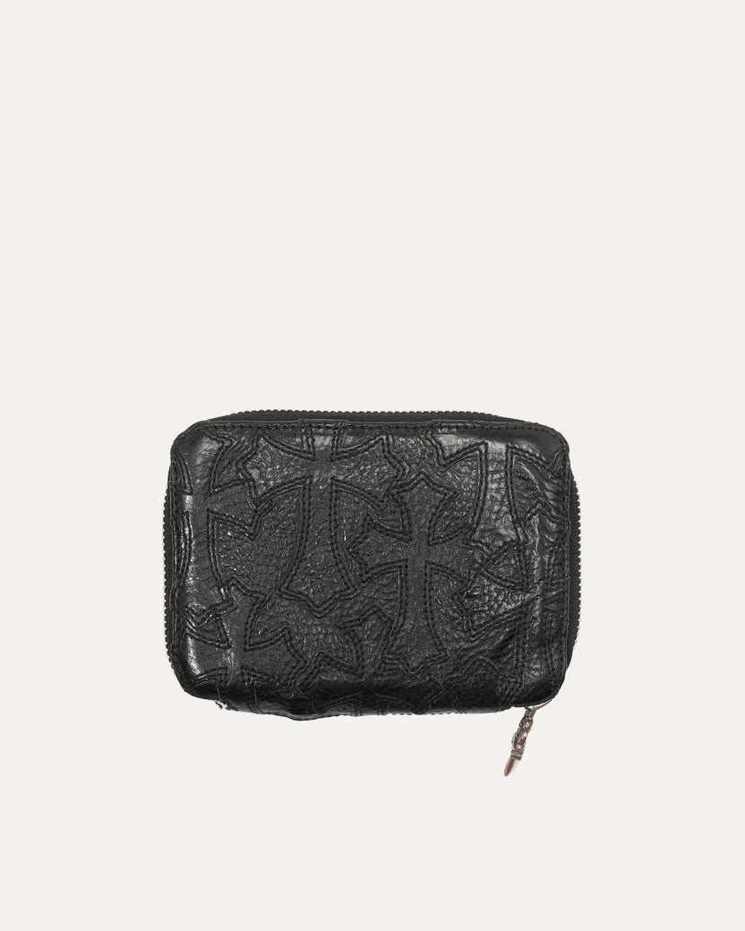 Cross Patch Zip Wallet Small