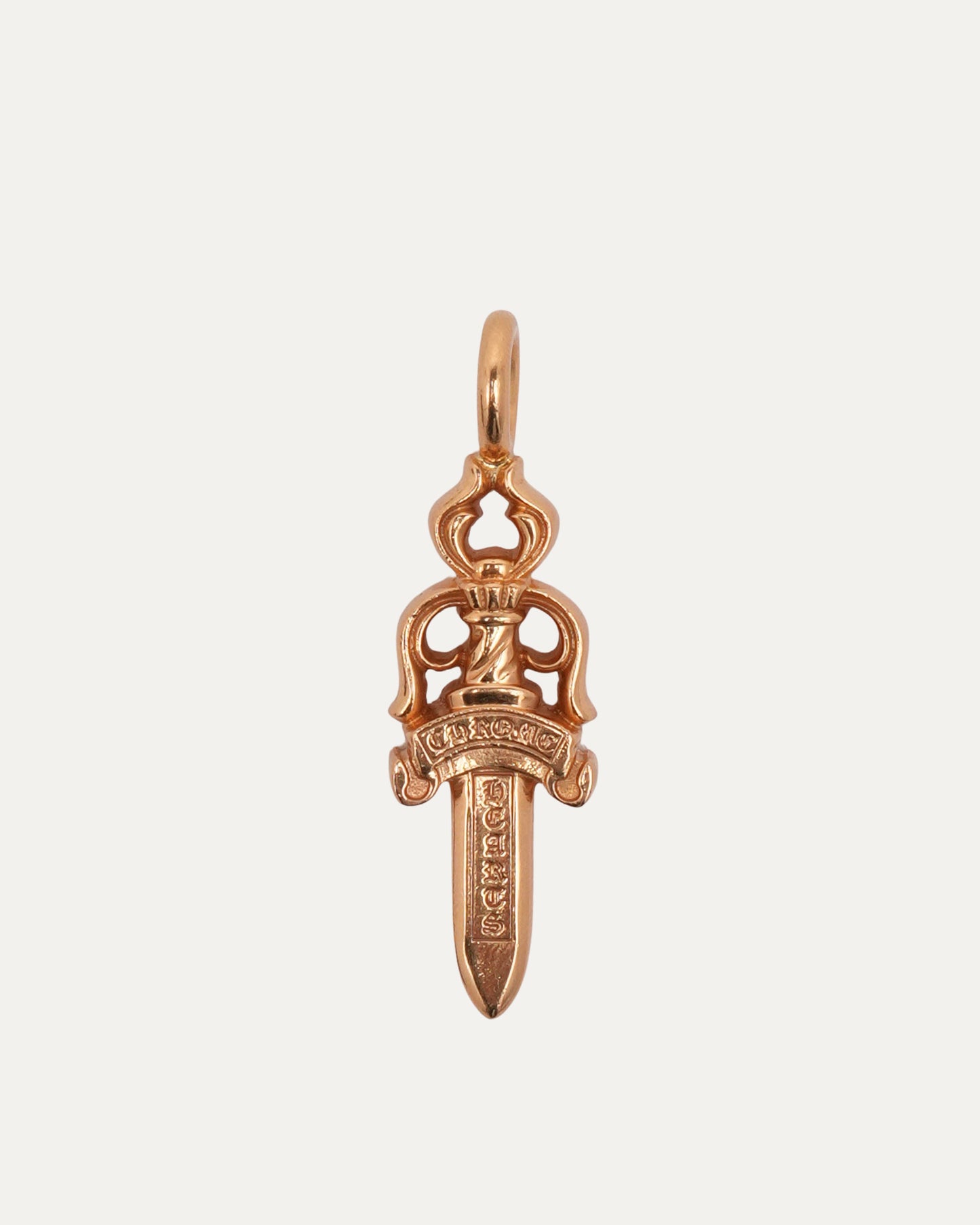 Large Gold Dagger Pendant