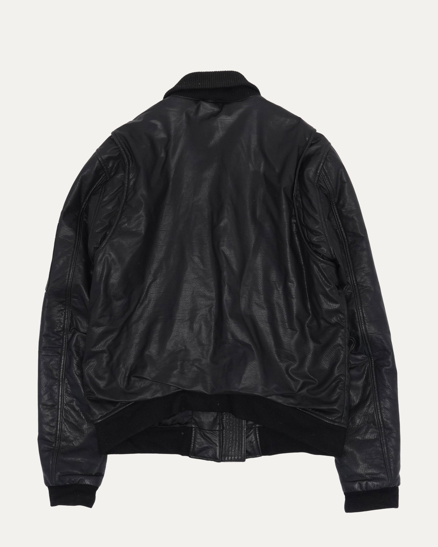 Leather MA-1 Bomber Jacket