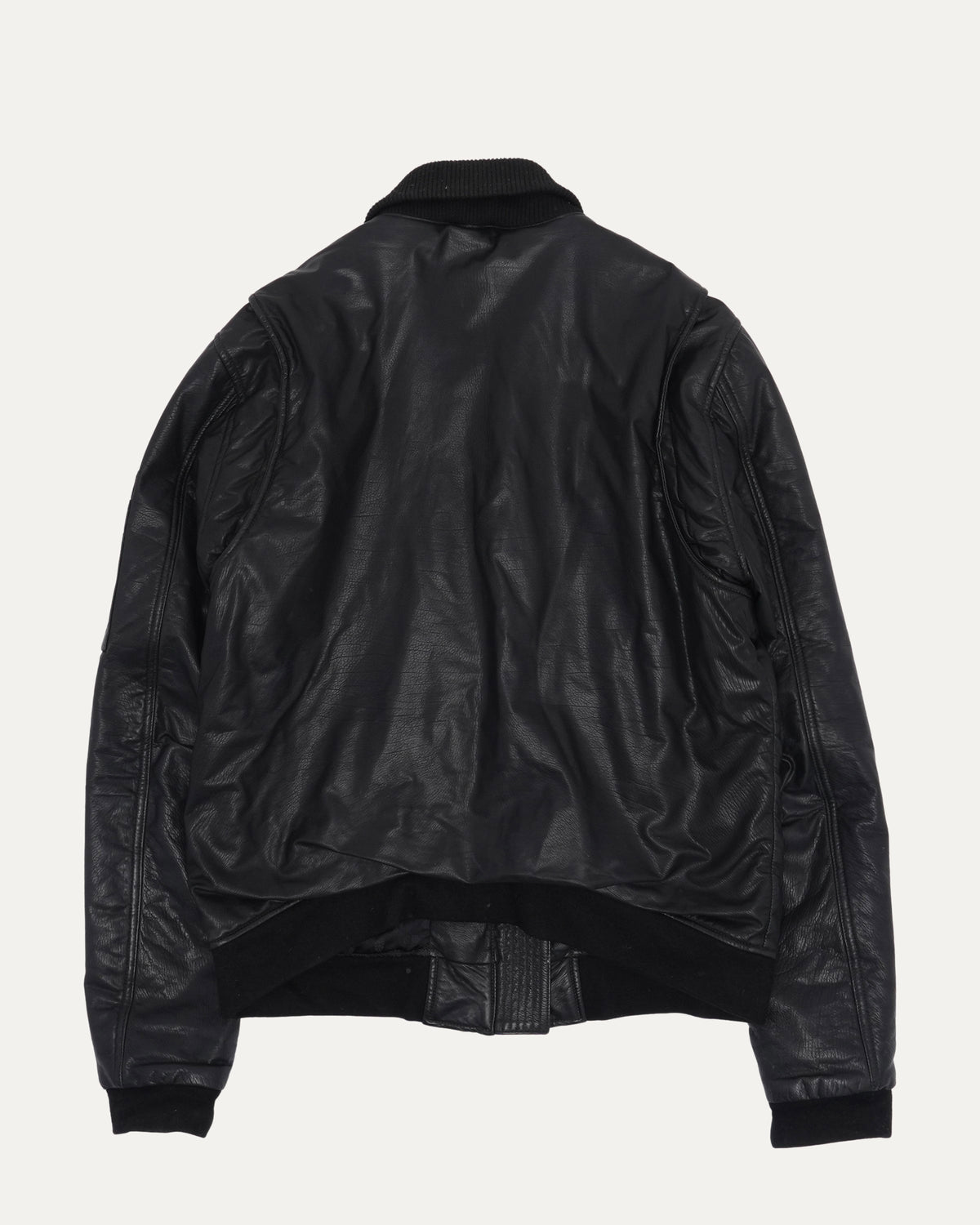 Leather MA-1 Bomber Jacket