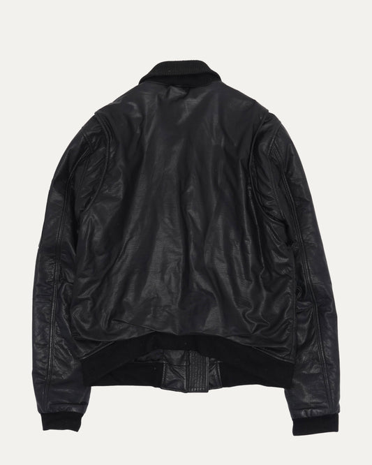 Leather MA-1 Bomber Jacket