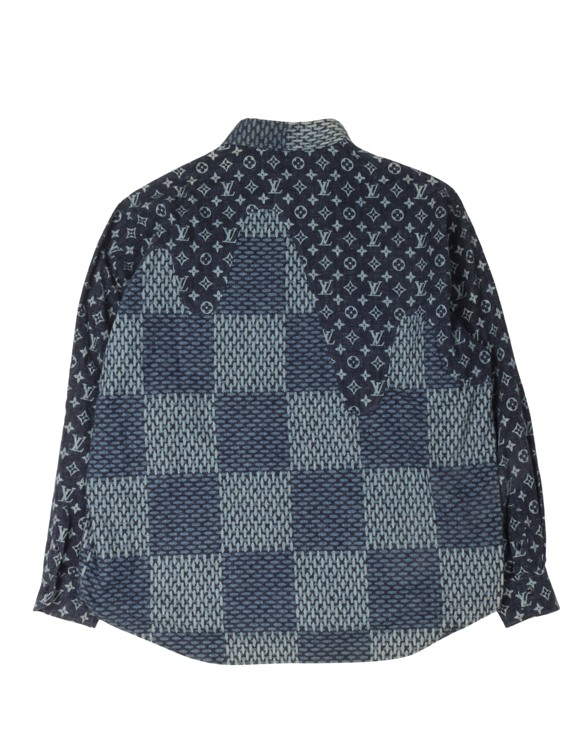 Nigo Monogram Waves Giant Damier Flannel Shirt