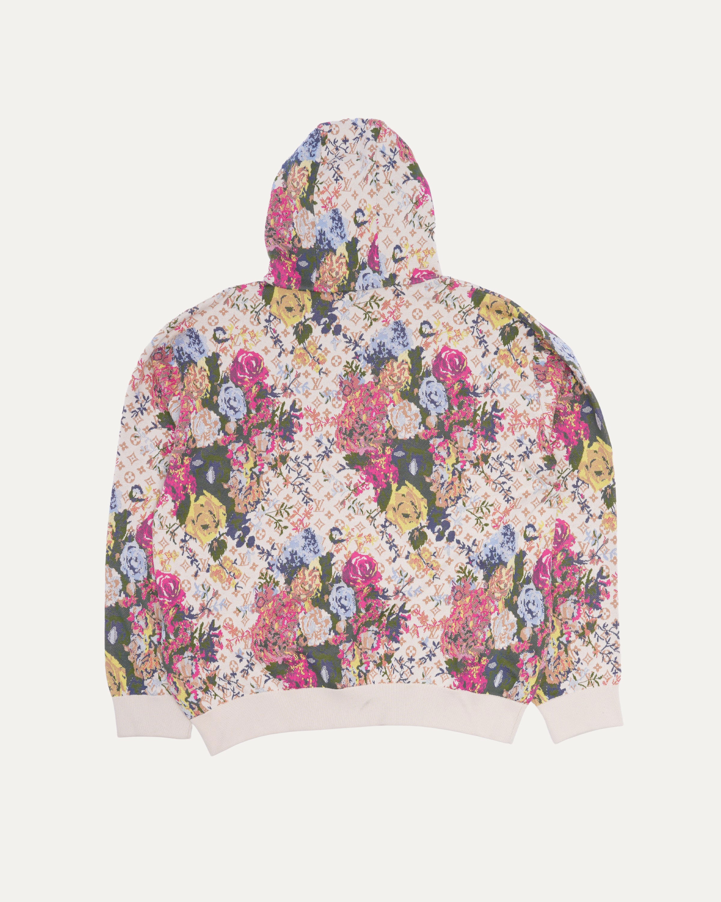 Floral Monogram Jacquard Hoodie