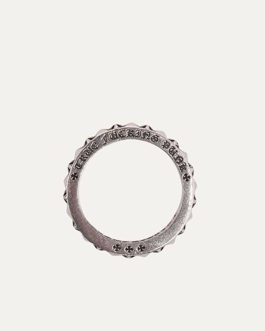 Thin True Fucking Punk Stud Plus Cross Ring