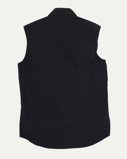 Vintage Cross Patch Sleeveless Shirt
