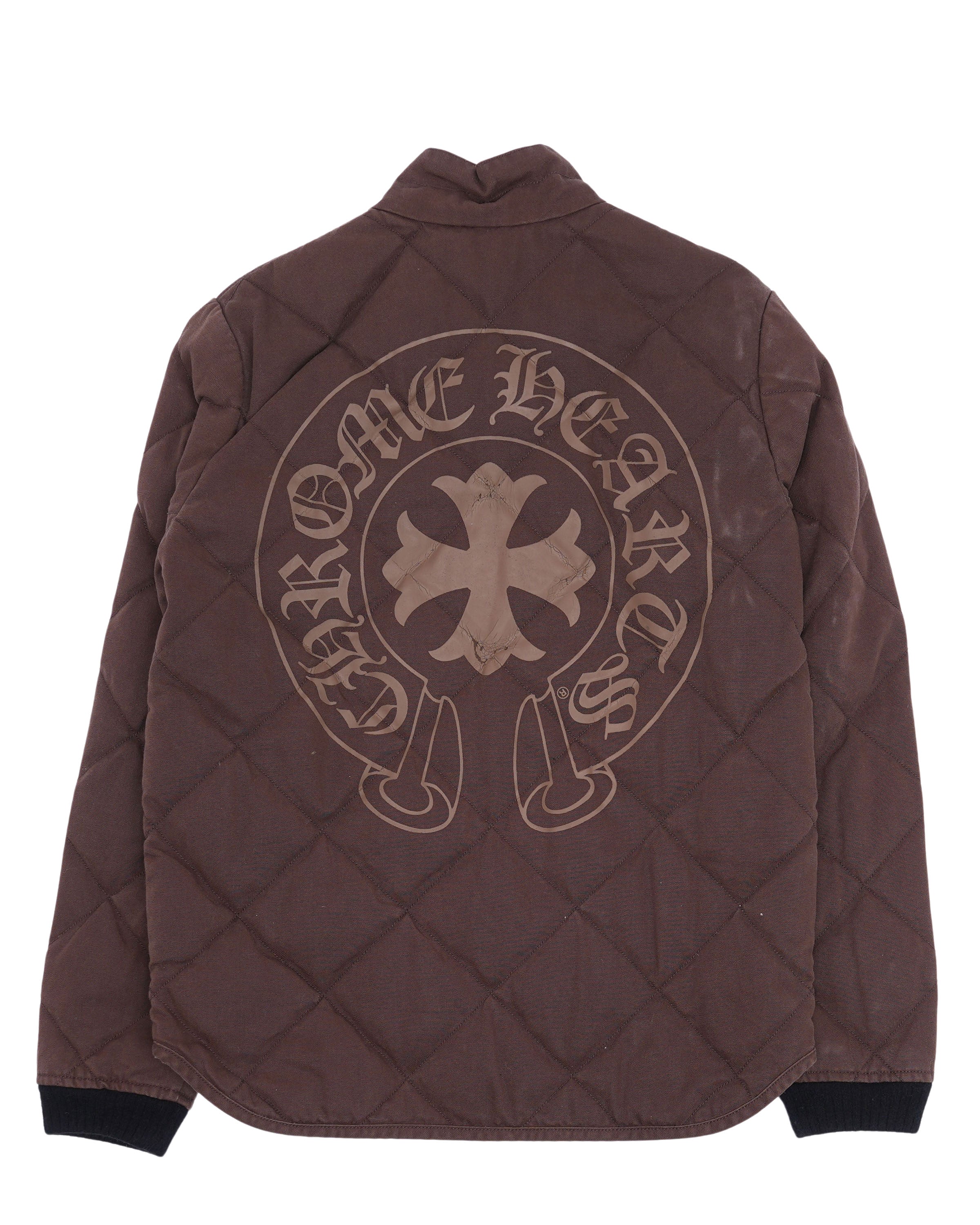 Quilted Down-Filled Horseshoe Logo Jacket