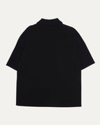 Ribbed Zip Polo