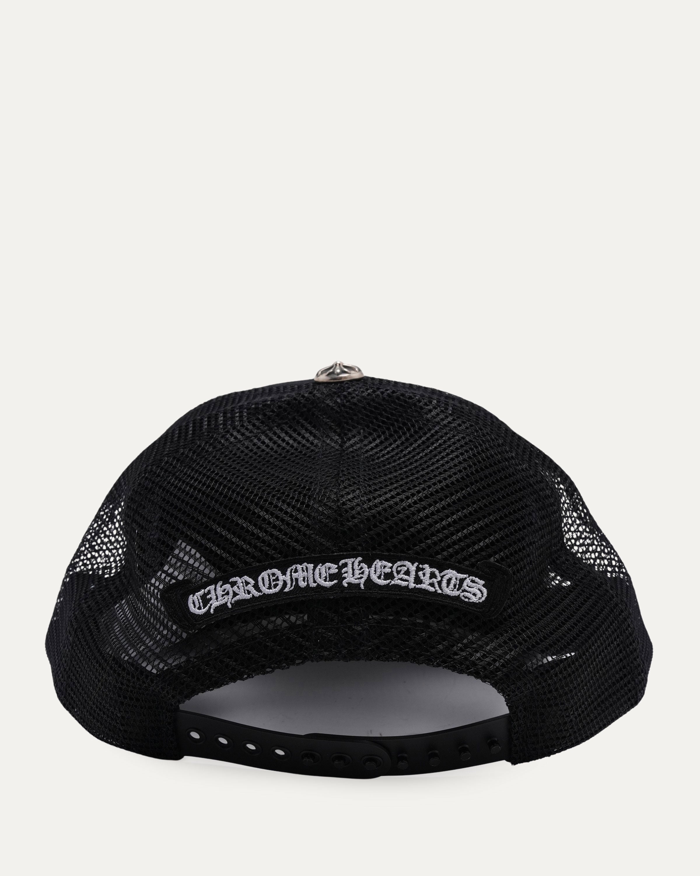 Chrome Hearts Camouflage Cemetery Cross Patch Trucker Hat – Justin