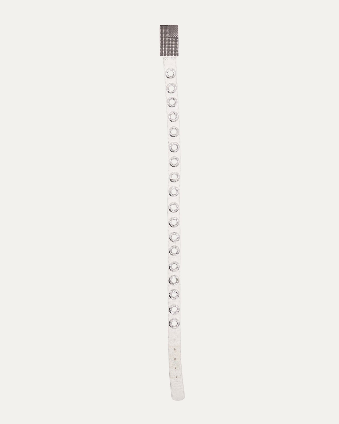 Grommet Belt with American Flag Buckle