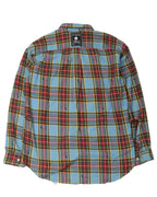 Distressed Cotton Flannel Shirt