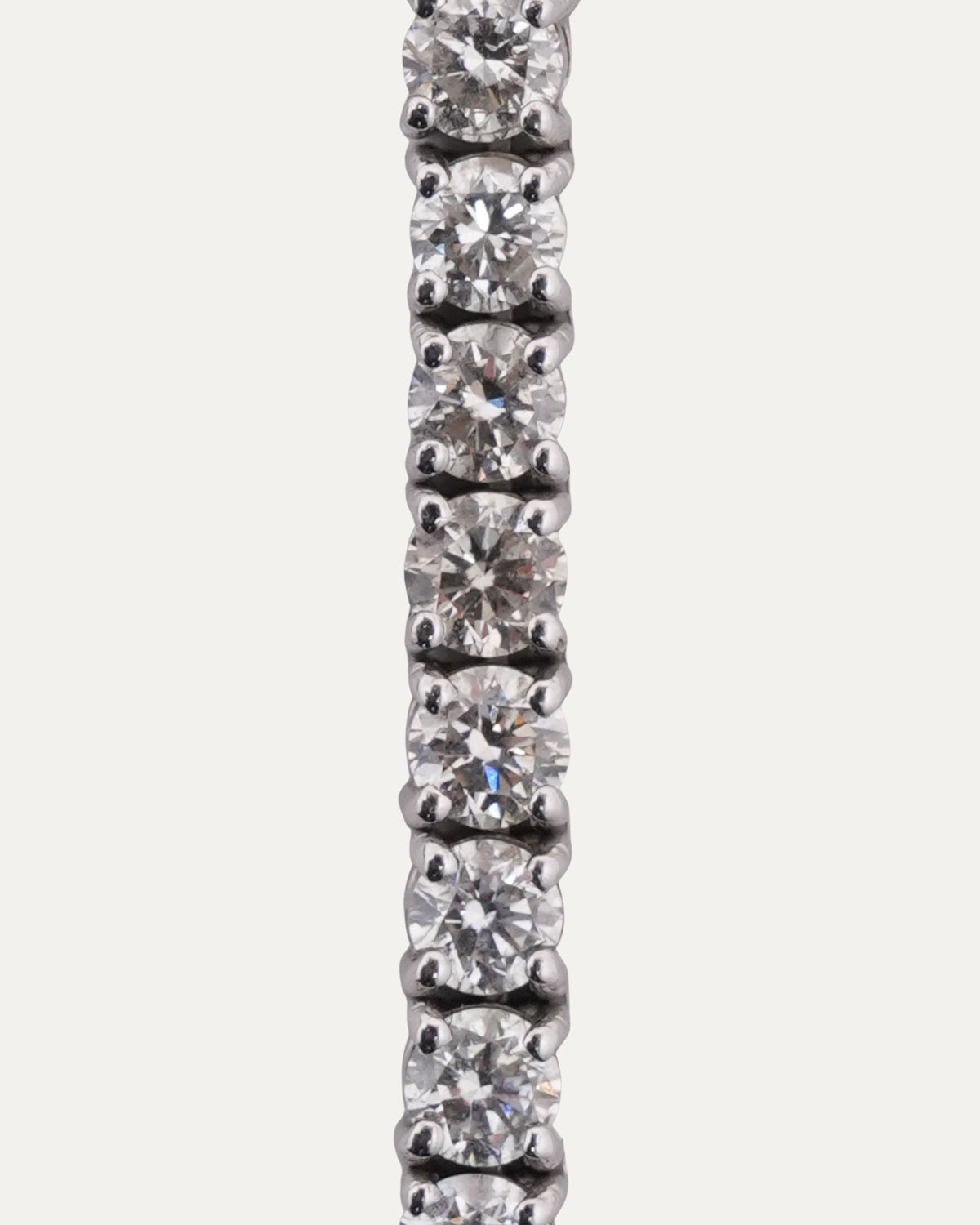 Invisible Setting Natural Diamond Tennis Chain Necklace