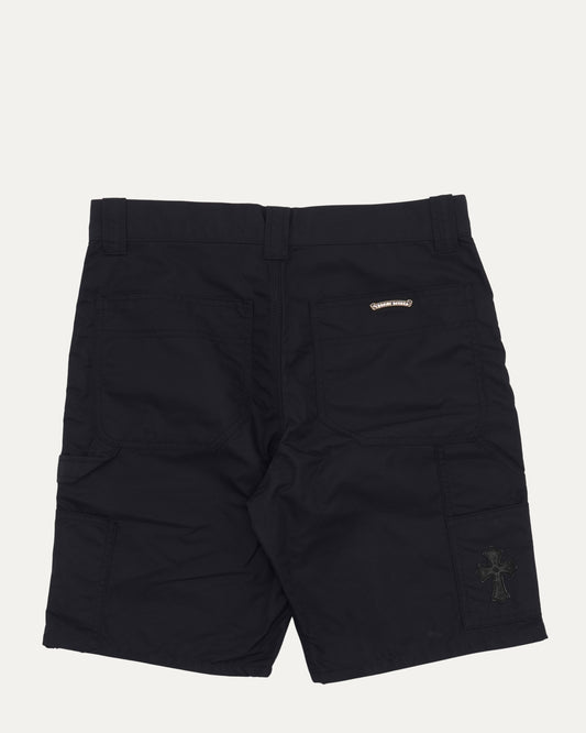 Nylon and Leather Double Knee Shorts