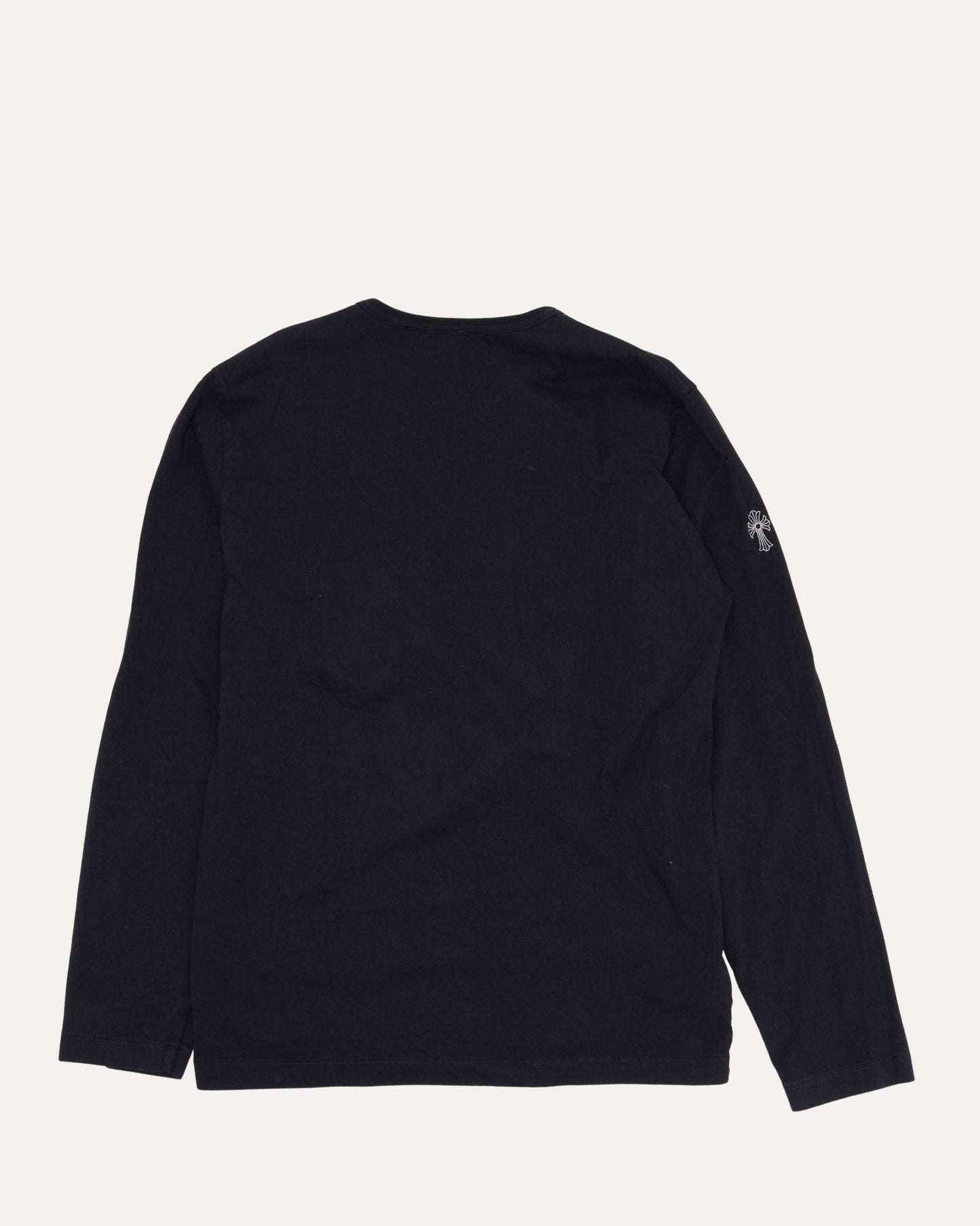 Embroidered Eyechart Logo Pocket Long Sleeve T-Shirt