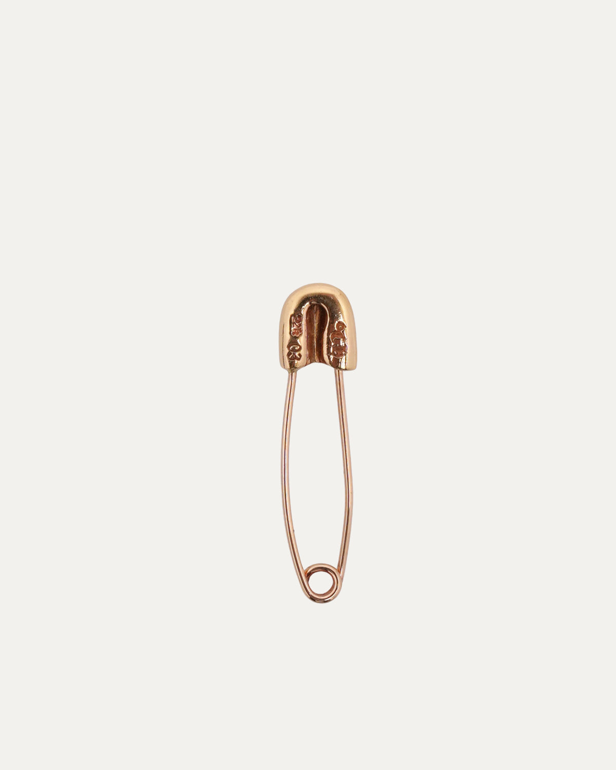 22k Gold and Diamond Safety Pin