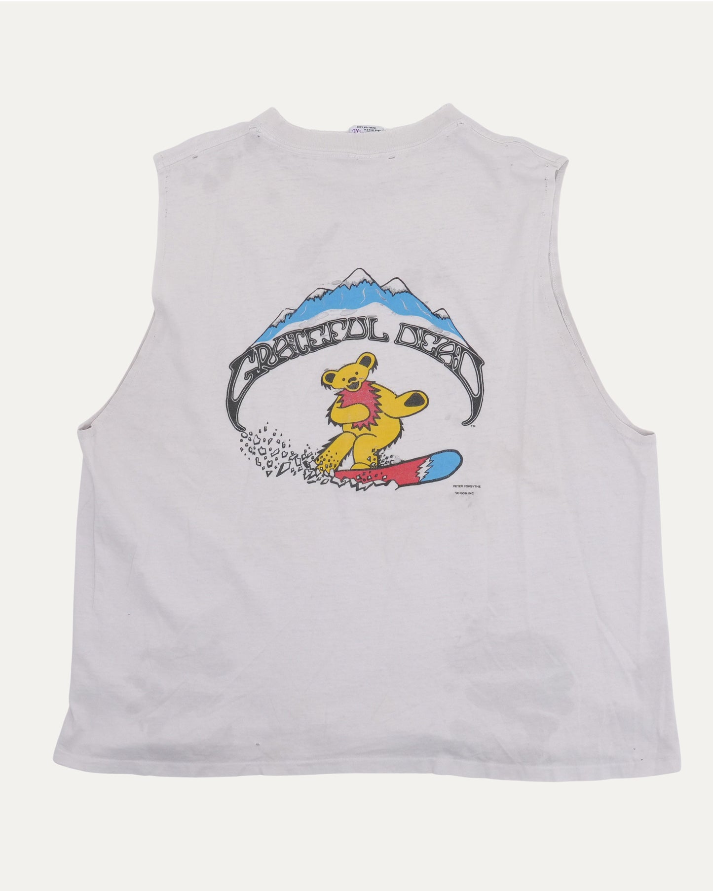 Grateful Dead Snowboarding Bears Cut-Off T-Shirt