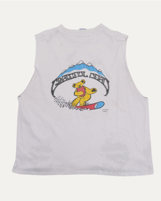 Grateful Dead Snowboarding Bears Cut-Off T-Shirt