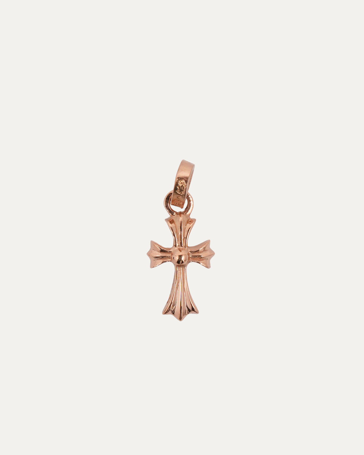 Gold Pink Sapphire Baby Fat Pendant