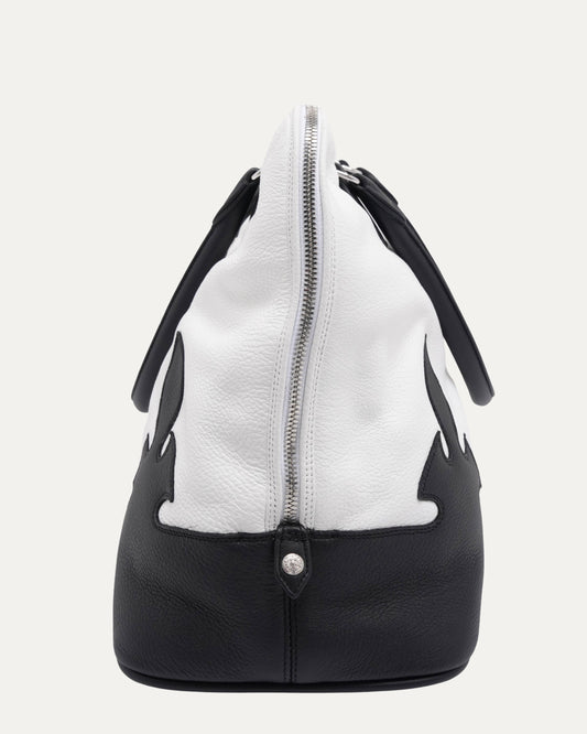 Filigree Cross Embellished Slouchy Mo Bag