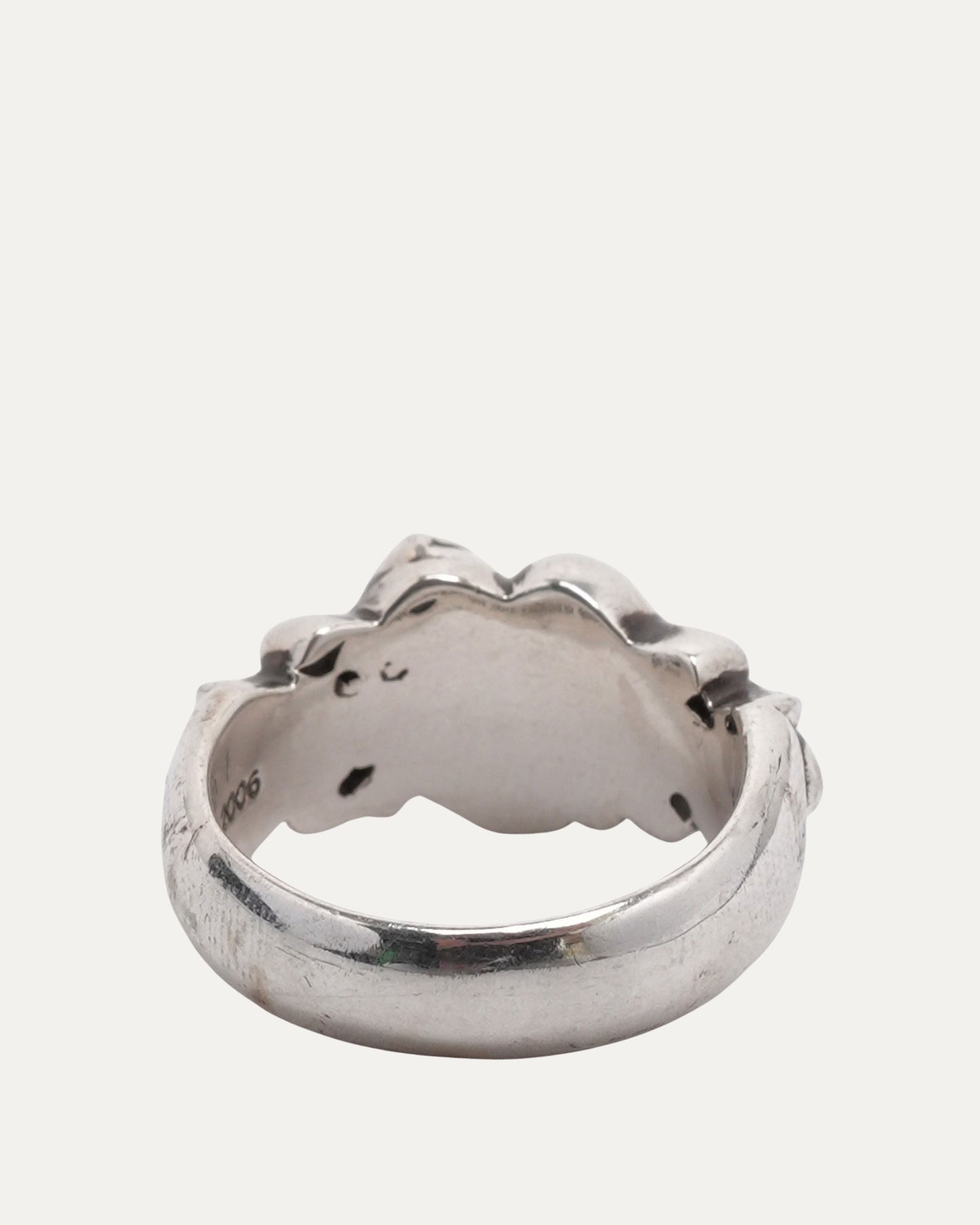 Heart Floral Cross Ring