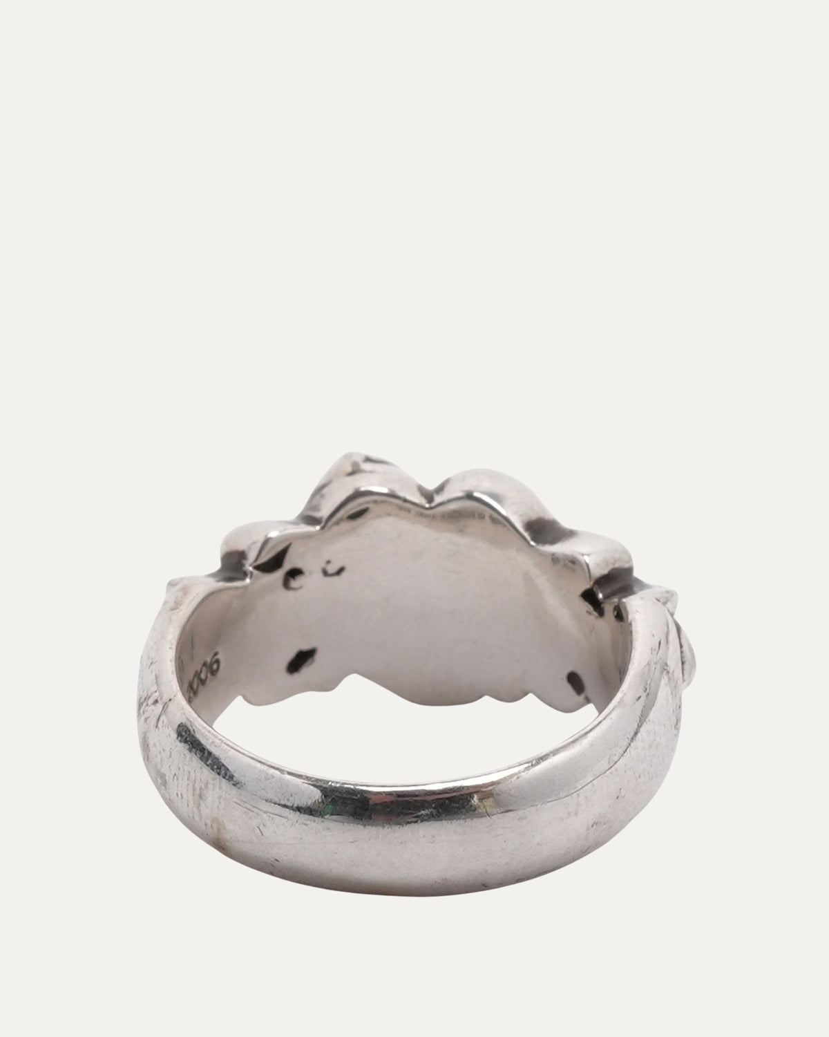 Heart Floral Cross Ring