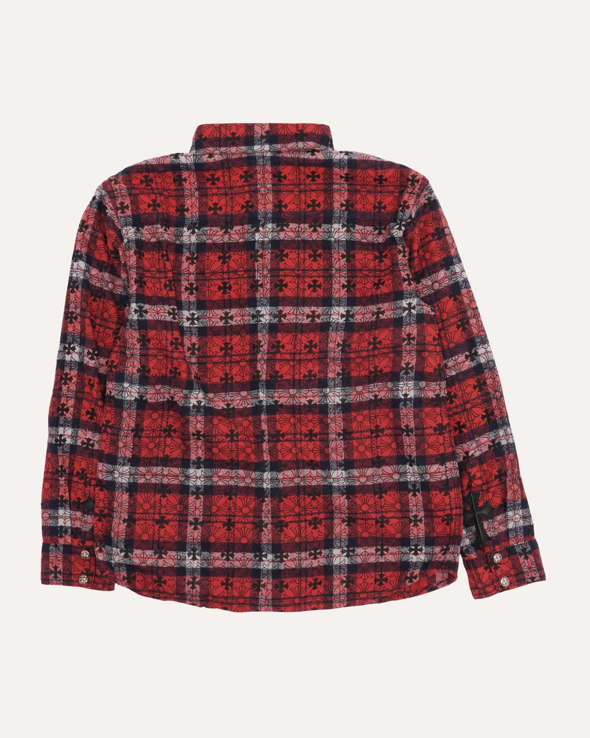 Children's Monogram Fleur Cross Patch Loose Ends Flannel Shirt