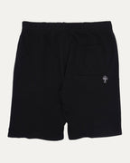 Embroidered Vertical Sweat Shorts