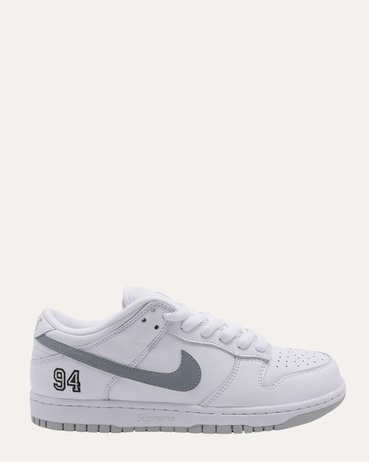 Nike Dunk Low SB 'White Metallic Silver'