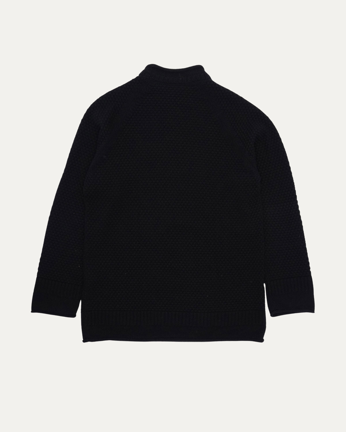 Waffle Knit Mock Neck Sweater