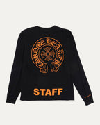 Staff Horseshoe Logo Long Sleeve Pocket T-Shirt